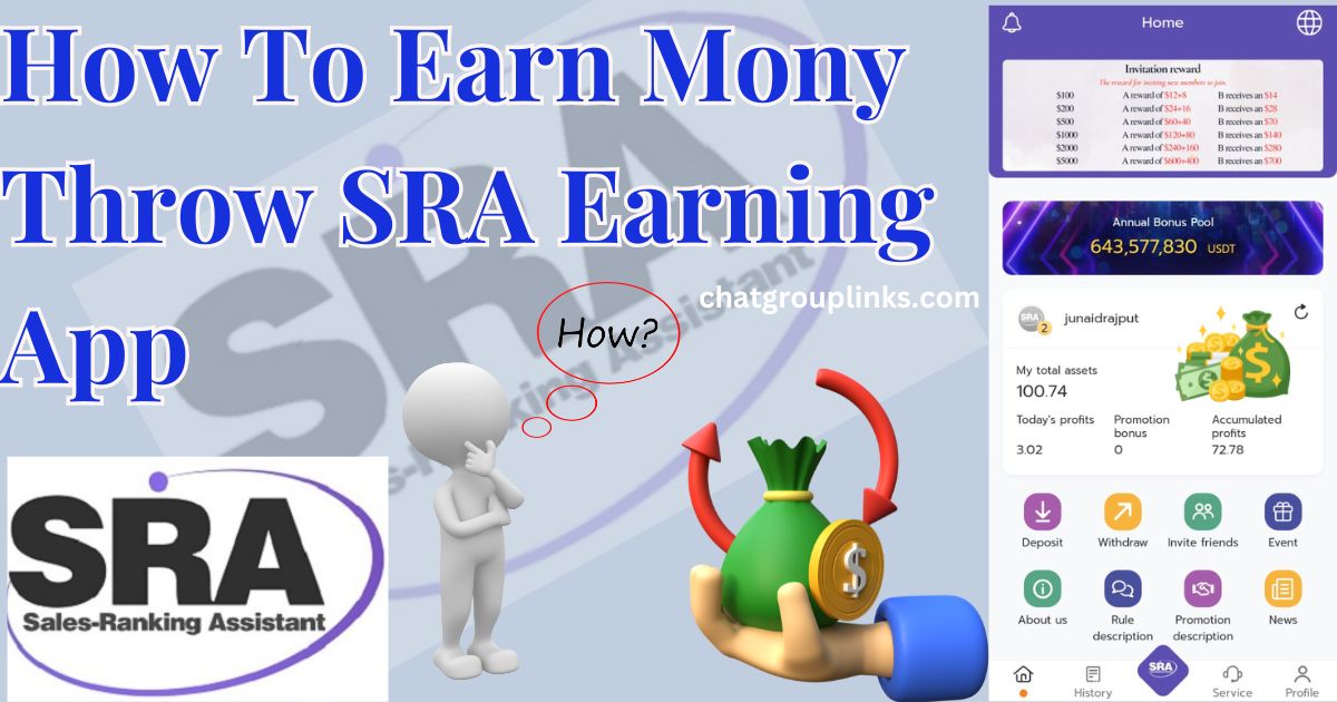 How To Earn Mony Throw SRA Earning App