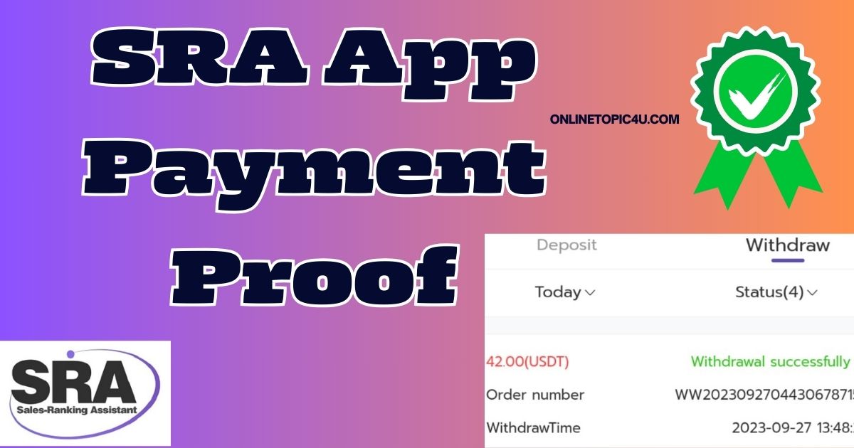 SRA App Payment Proof