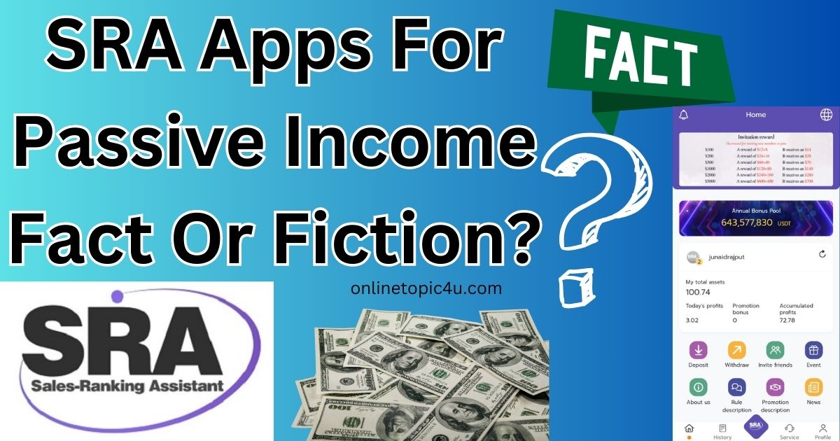 SRA Apps For Passive Income Fact Or Fiction?